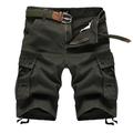 Herren Cargo Shorts Kurze Hosen Shorts Kurze Hosen Kurze Hose für Wanderer Baggy Shorts Kurze Hosen Multi Pocket Gerade geschnitten Einfarbig Komfort tragbar Arbeit Täglich Strassenmode Brautkleider