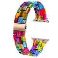 Smartwatch-Band für Apple iWatch Sreies 8 7 6 5 4 3 2 1 SE Ultra 49 mm 45 mm 44 mm 42 mm 41 mm 40 mm 38 mm Harz Smartwatch Gurt Damen Armband Schnalle aus Edelstahl Schmuck Armband Ersatz Armband