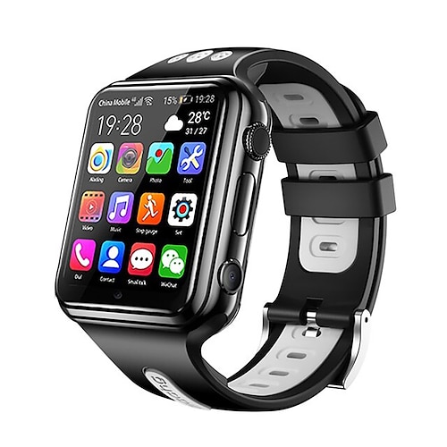 W5 Smartwatch 1.54 Zoll Smartwatch Fitnessuhr 4G Anruferinnerung AktivitätenTracker Gemeinschaft teilen Kamera Kompatibel mit Android iOS IP 67 Kinder Damen Herren Freisprechanlage Video Kamera Image