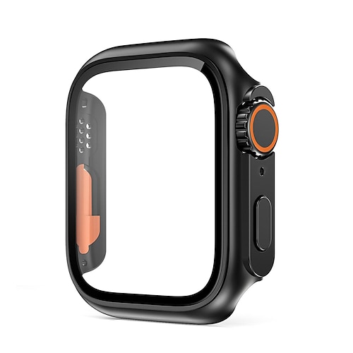 Uhrengehäuse mit Displayschutzfolie Kompatibel mit Apple Watch Series 8 7 41mm 45mm / Series 6 5 4 SE 40mm 44mm Kratzfest Staubdicht Stoßfänger-Vollabdeckung Harter PC Beobachten Abdeckung Image