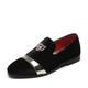 Herren Loafer Slip On Wildlederschuhe Abendschuhe Übergrössen Loafer fahren Brautkleider schlicht Chinoiserie Weihnachten Party Abend Kunstleder Tragen Sie Beweis Halbschuhe Schwarz Rot Blau 3D