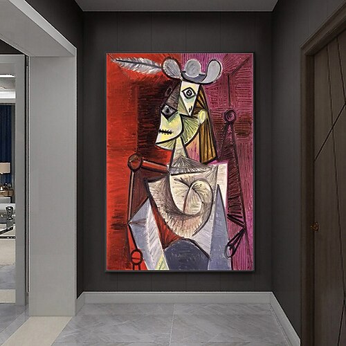 Handgemacht Hang-Ölgemälde Handgemalte Vertikal Berühmte Menschen Moderne Klassisch Ohne Innenrahmen (ohne Rahmen) Image