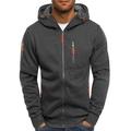 Herren Hoodie Sweatshirt Kapuze Zip Hoodie Kapuzenjacke Sweatjacke Marineblau Weinrot Schwarz Weiß Königsblau Mit Kapuze Farbblock Zip Cool Winter Bekleidung Kapuzenpullover Sweatshirts Langarm