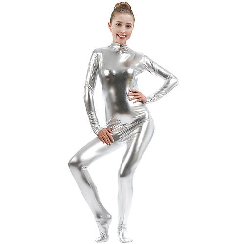 Zentai-Anzüge Cosplay Kostüm Catsuit Katzenfrau Karnevalskostüm Ganzkörperanzug Damen Cosplay Sexy Kostüm Einfarbig Elasthan Lycra Kostüm für Maskerade Erwachsene