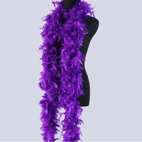 Boland Deluxe Federboa 70 Zoll Truthahnfeder-Schal Bekleidungsaccessoires Weihnachtsgeschenk Image