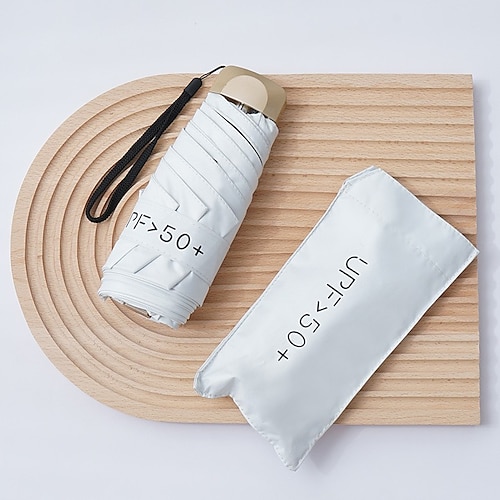 Mini-Sonnenschirm Anti-UV-Sonnenschirm, tragbar, leicht, Damen, Herren, Sonnenschirm für wasserdichte Reiseschirme Image