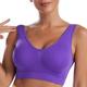 Sport-BH für Damen, stoßfest, leichter Halt, Bralette, herausnehmbares Polster, Nylon, Spandex, Yoga, Fitness, Fitnessstudio, Workout, 10 Farben, atmungsaktiv, leicht, weich gepolstert