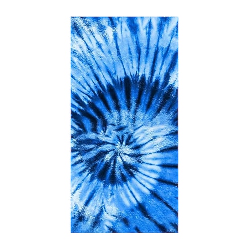 Batik-Strandtuch, sandfreie Hippie-Strandtücher in Übergröße, superweiches großes Badetuch, wasserabsorbierendes Badetuch für Männer, Frauen, Reisen, Schwimmen, Camp, 81,3 x 162,6 cm Image