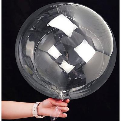 20 Stück Bobo-Ballons, Blasenballons, klarer Bobo-Ballon, großer transparenter Blasenballon für Weihnachten, Hochzeit, Geburtstag, Partydekoration