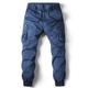 Herren Cargohose Cargohosen Cargohose Hose Hosen Kordelzug Elastische Taille Multi Pocket Feste Farbe Casual Täglich Freizeitskleidung Modisch Klassisch Olivgrün Grau Blau