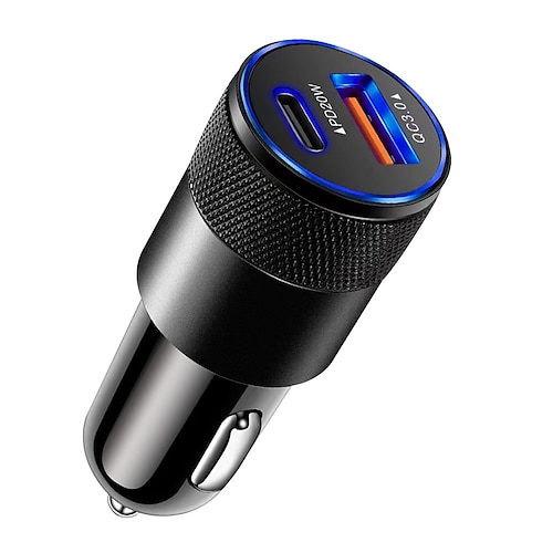 Autoladegerät mit Kabel 38 W Ausgangsleistung 2-Port Auto-Ladegerät Multi-USB-Ladestation Leicht Universal für mehrere Geräte Für Universell Mobiltelefone iMac