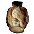 Herren Hoodie Sweatshirt Kapuze Leichter Hoodie 1# 2# 3 4 5 Mit Kapuze Graphic Löwe Hässliche Tiere Täglich Wochenende 3D-Druck Kuschelig Brautkleider schlicht Bekleidung Kapuzenpullover Sweatshirts