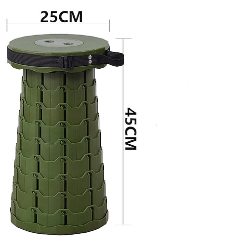 Teleskopierbarer Klapphocker tragbarer zusammenklappbarer Hocker verbesserter tragbarer teleskopierbarer Hocker Klapphocker für Erwachsene tragbarer teleskopierbarer Hocker für Camping Gartenarbeit Image