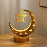 Led mond form lampe kreative eisen mond lampe eid mubarak ramadan batterie betrieb eid decor sterne mond nacht licht