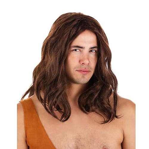 Tarzan Braune Perücke für Erwachsene Halloween Perücken Image