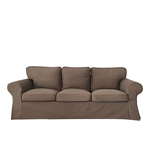 3-Sitzer Sofaüberwurf Ektorp Couchbezug mit 3 Kissenbezügen und 3 Rückenlehnenbezügen Burgunderrot Ektorp Überzug Waschbarer Möbel Schoner