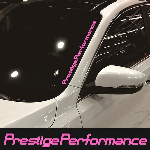 Auto-Frontscheibenaufkleber, Auto-Heckscheibenaufkleber, reflektierendes Alphabet, Prestige-Leistung