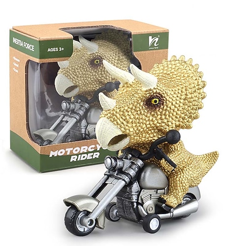 Kinderspielzeug 19 Handgemalte Inertia-Motorrad-Simulationsdinosaurier-Tierlokomotivmodellspielzeuge Weihnachtsgeschenk Image