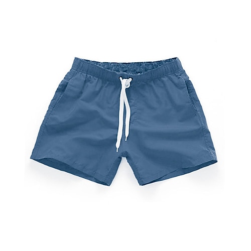 Herren Boardshorts Badeshorts Badehose Schwimmshorts Bademode Kordelzug Elastische Taille Elastisches Kordelzugdesign Einfarbig Schnelltrocknend Sport Kurz Täglich Ausgehen Strand Strassenmode Image