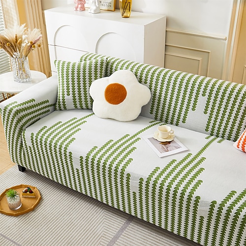 Stretch-Sofabezug, Sofaüberzüge, weich, langlebig, Couchbezug, 1 Stück, Spandex-Jacquard-Samt, waschbarer Möbelschutz, passend für Sesselsitz/Loveseat/Sofa/XL-Sofa Image