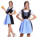 Oktoberfest-Bierkostüm in Übergröße, Trachtenkleider, Dirndl, Bluse, bayerische Magd, bayerische deutsche Wiesn, traditionelles Damen-Stoffkleid