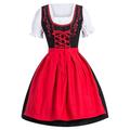 Oktoberfest-Bierkostüm in Übergröße, Trachtenkleider, Dirndl, Bluse, bayerische Magd, bayerische deutsche Wiesn, traditionelles Damen-Stoffkleid