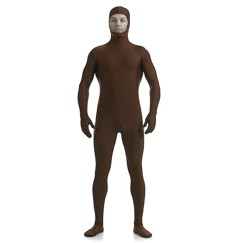Zentai-Anzüge Ganzkörperanzug Ganzkörperanzug Karnevalskostüm Ganzkörperanzug Königstag Herren Damen Sex Einfarbig Elasthan Lycra Kostüm für Halloween Erwachsene Image