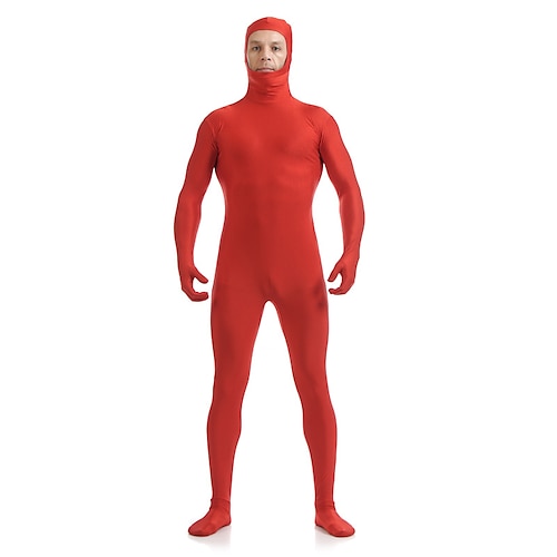 Zentai-Anzüge Ganzkörperanzug Ganzkörperanzug Karnevalskostüm Ganzkörperanzug Königstag Herren Damen Sex Einfarbig Elasthan Lycra Kostüm für Halloween Erwachsene Image