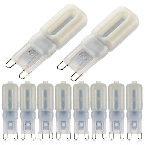 10 stücke 5 watt led bi-pin lichter birnen 500 lm g9 22 led perlen smd 2835 dimmbar landschaft 50 watt halogenlampe ersatz warm kalt weiß 360 grad strahlwinkel 220-240 v 110-120 v Image