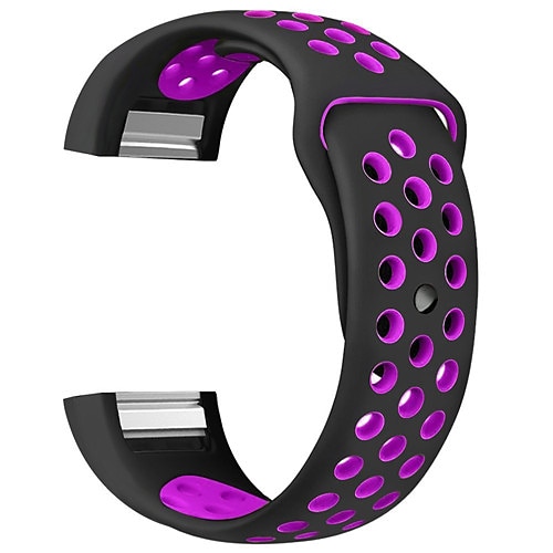 Uhrenarmband für Fitbit Charge 2 Silikon Ersatz Gurt Weich Verstellbar Atmungsaktiv Sportarmband Armband Image