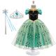 Kinder Wenig Mädchen Kleid Grafik Geometrisch Blume Tüll-Kleid Geburtstag Cosplay Kostüme Pegeant Stickerei Druck Grün Prinzessin Elegant Süß Kleider Ostern