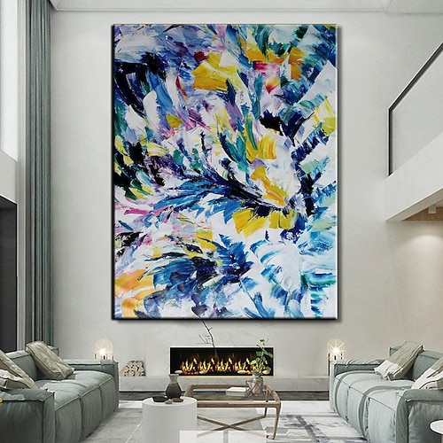 Ölgemälde, 100 % handgemaltes Ölgemälde, handgefertigte Wandkunst, abstraktes Gemälde, Originalgemälde, handgemaltes buntes Leinwandkunst-Wandkunstgemälde, Dekor, gerollte Leinwand, kein Rahmen, Image