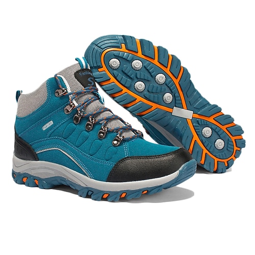 wasserdichte lila Wanderstiefel für Damen mit Schnürverschluss und gepolsterter Sohle – ideal für Abenteuer im Freien Image