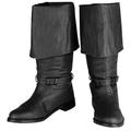 Mittelalterlich Renaissance Schuhe Kniehohe Stiefel Flache Jazzstiefel Vikinger Flapper-Mädchen Kreuzritter Herren Damen Maskerade Party LARP Schuhe