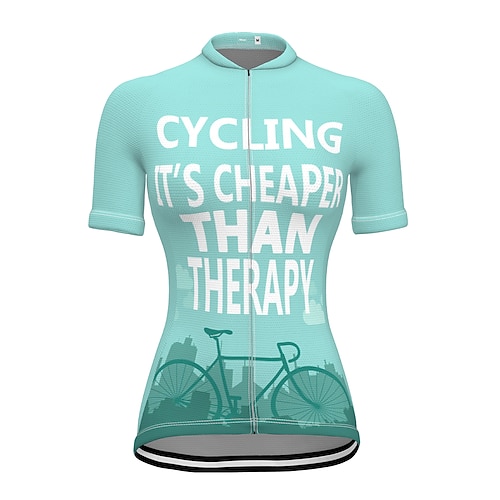 Damen Radtrikot Grafik Regenbogen Einhorn Kurzarm Fahhrad Trikot Oberteil mit 3 Gesäßtaschen Mountainbike MTB Straßenradsport Schnelltrocknend Weich Reflektierende Streifen Rückentasche Sport Image