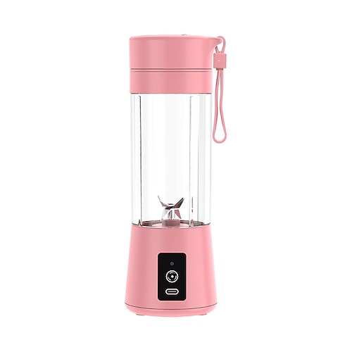 Tragbarer MixerPersönlicher Mixer mit wiederaufladbarem USB-Mini-FruchtsaftmixerPersonal Size Mixer für Smoothies und Shakes Mini-Entsafter Tasse Reise 380mlFruchtsaftMilch Image