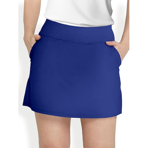 Damen Tennisröcke Golf-Röcke Dunkelrosa Schwarz Weiß Sonnenschutz Tenniskleidung Damen-Golfkleidung, Kleidung, Outfits, Kleidung Image