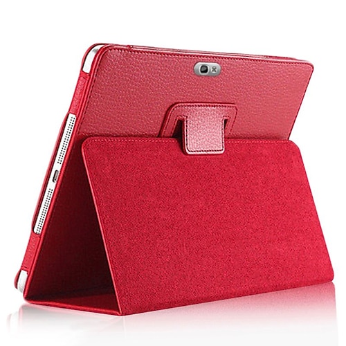 Tablette Hüllenabdeckung Für Samsung Galaxy Tab S6 Lite A 8.0 2022 2021 2020 2019 mit Halterung Magnetisch Intelligentes automatisches Aufwachen / Schlafen Einfarbig PU-Leder Image
