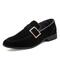 Herren Loafer Slip On Formale Schuhe Wildlederschuhe Mönch Schuhe Übergrössen Geschäftlich Britisch Täglich Büro Karriere Wildleder Atmungsaktiv Rutschfest Tragen Sie Beweis Halbschuhe Schwarz