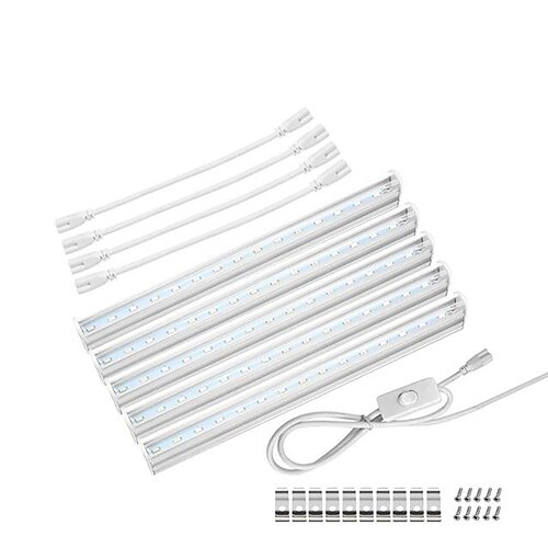 30cm led wachsen licht ac85-265v 6w t5 röhre vollspektrum phytolampen für pflanzen gemüse blumen samen phyto sämlinge lampe led pflanze wachsen lampe eu us uk au plug Image