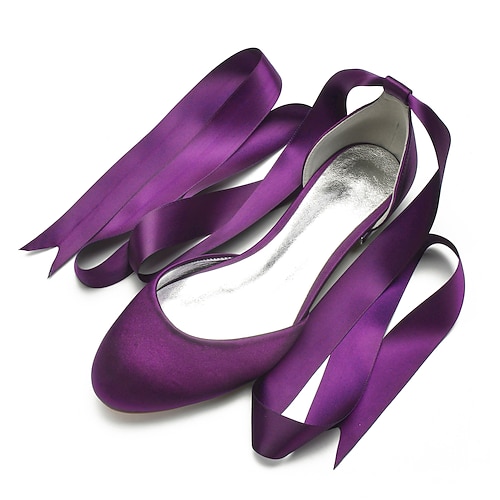 Grüne Ballerinas aus Satin für Damen mit langen Bändern, elegante und bequeme Schuhe für Hochzeiten und besondere Anlässe Image