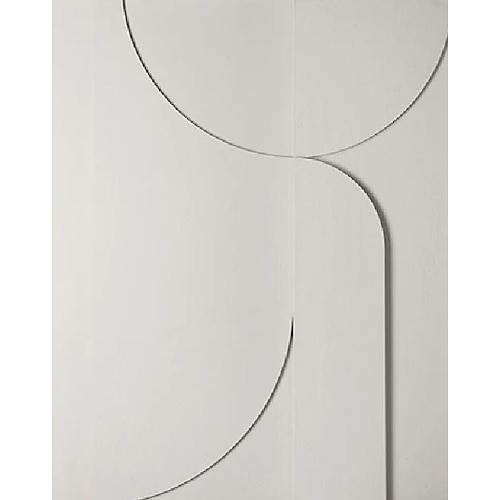 Schwarz-Weiß-abstrakte Textur 3D-Geometrie-Kunstmalerei auf Leinwand moderne minimale Wanddekoration skulpturale Posterbilder Image