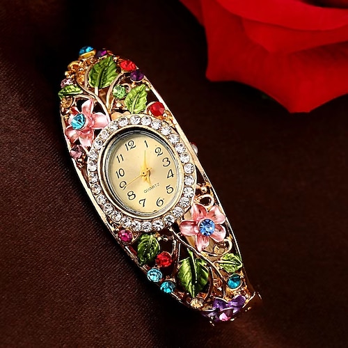 Kristallarmbandkleid-Quarzarmbanduhr der neuen Ankunftsdamenfrauen Image