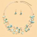 Damen Halsketten Modisch Outdoor Geometrie Schmuck-Set