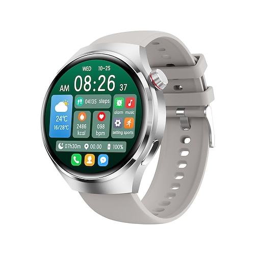 GT4 Pro Smartwatch, 1,54 Zoll, AMOLED-HD-Bildschirm, Sport, Bluetooth, Anruf, NFC, Kompass, GPS, Männer, Frauen, Business, wasserdichte Smartwatch, Aktivitäts-Tracker, kompatibel mit Android iOS Image