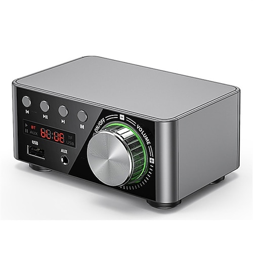 Bluetooth-Digital-Mini-Verstärker, 50 W x 2, Leistungsverstärkerplatine, Bluetooth-kompatibel, TPA3116-Receiver, Stereo, 12 V, Heim-Auto-Audio-Verstärker, USB-U-Disk, TF-Musikkartenspieler Image