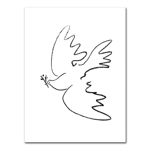 Mintura, handgefertigt, Pablo Picasso, berühmte Ölgemälde auf Leinwand, Heimdekoration, moderne Wandkunst, abstraktes Tierbild für Heimdekoration, gerolltes, rahmenloses, ungedehntes Gemälde Image