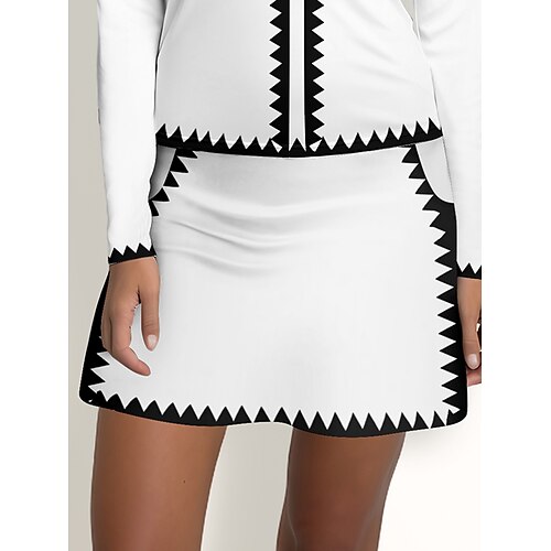 Damen Tennisröcke Golf-Röcke Weiß Sonnenschutz Tenniskleidung Damen-Golfkleidung, Kleidung, Outfits, Kleidung Image