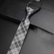 Basic-Krawatten für Herren, einfarbig, silberfarben, schwarz, dunkelrot, 2024
