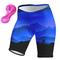 Damen Radunterhose Radhose Fahhrad Gepolsterte Shorts / Gämse Unten MTB Mountain Rennrad Sport Graphic 3D-Pad Radfahren Atmungsaktiv Schnelltrocknend Rosa Orange Spandex Bekleidung Fahrradbekleidung